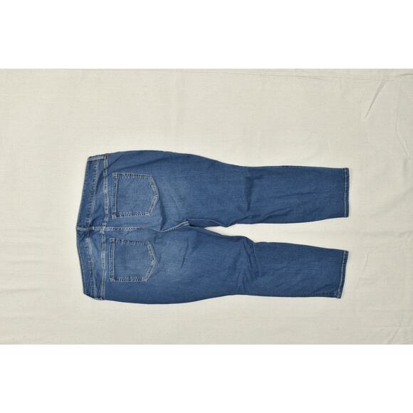 Torrid Women's Plus Size 20S Ripped Distressed Skinny Ankle Jeans Blue Denim - Picture 7 of 8